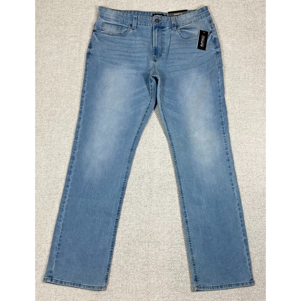 Buffalo David Bitton Jeans Men's 36x34 Straight Six Stretch Blue Denim NWT